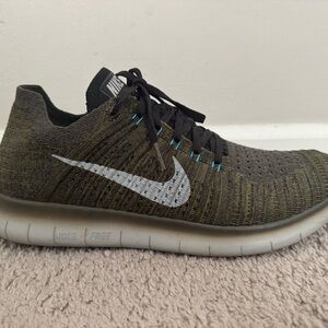 Nike Free RN Flyknit Olive Green Men’s 10.5